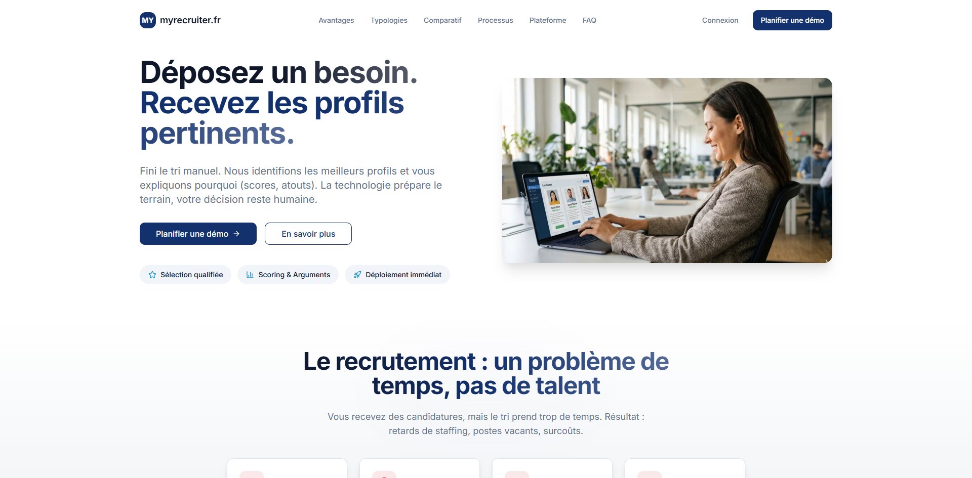 Aperçu du site MyRecruiter