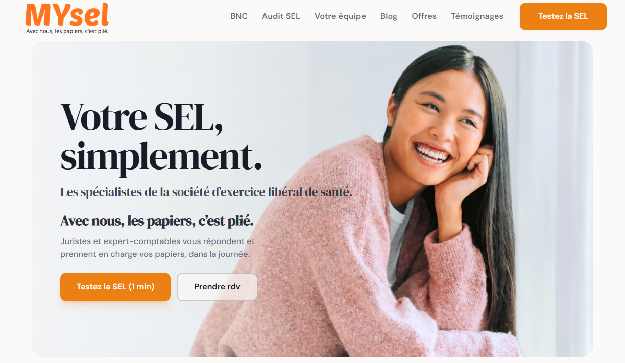 Aperçu du site MySEL