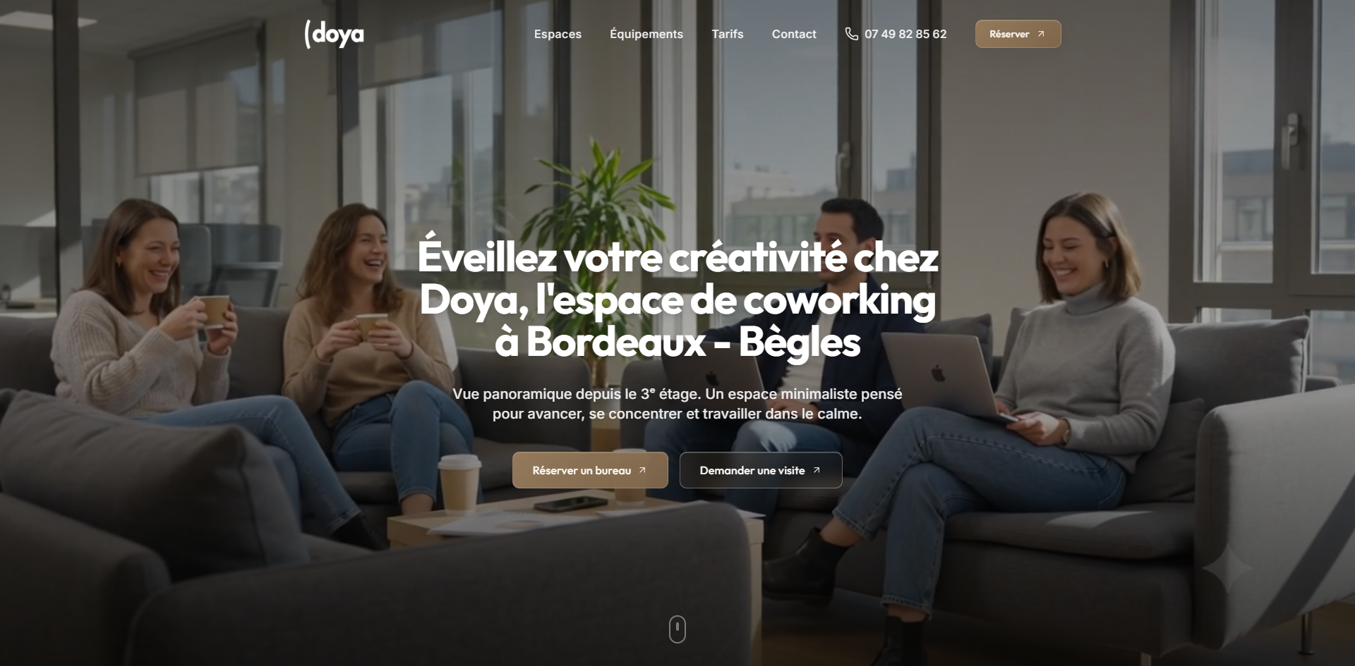 Aperçu du site DOYA Coworking
